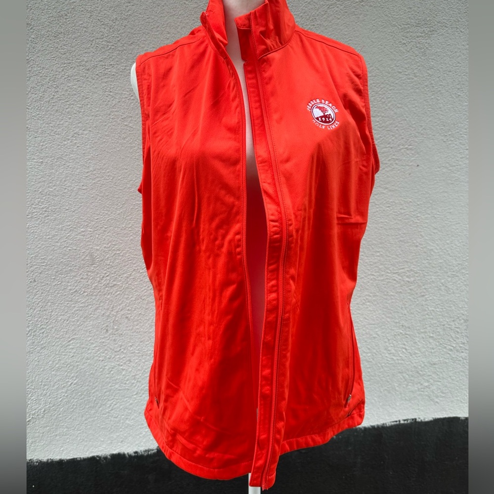 Nike Orange Zip-Up Vest